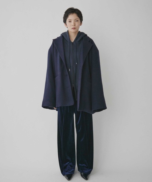 VION（ヴィオン）の「ベロアイージーパンツ / Velour Easy Pants（スウェットパンツ・レディース・ネイビー/ブラック・SMALL/MEDIUM）」の20枚目の写真