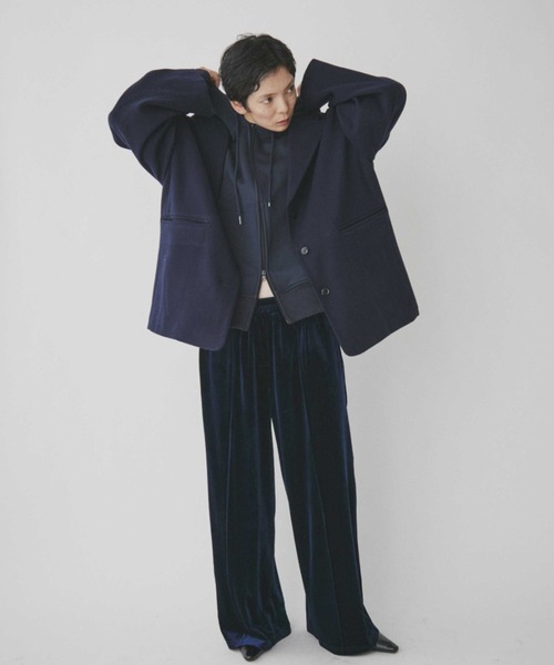 VION（ヴィオン）の「ベロアイージーパンツ / Velour Easy Pants（スウェットパンツ・レディース・ネイビー/ブラック・SMALL/MEDIUM）」の22枚目の写真