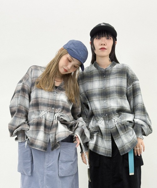 セール】[MODE NORM CORE] 2WAYカラードロストシャツ（シャツ/ブラウス