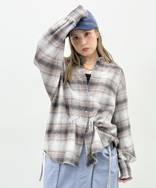 セール】[MODE NORM CORE] 2WAYカラードロストシャツ（シャツ/ブラウス