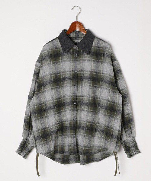 niko and...（ニコアンド）の「[MODE NORM CORE] 2WAYカラードロストシャツ（シャツ/ブラウス・レディース・ブラウン/ネイビー系/カーキ・FREE）」の20枚目の写真