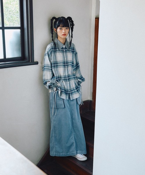 セール】[MODE NORM CORE] 2WAYカラードロストシャツ（シャツ/ブラウス