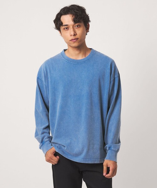 A DAY IN THE LIFE UNITED ARROWS(アデイインザライフユナイテッドアローズ)の「フェードカラー ロングスリーブTシャツ<A DAY IN THE LIFE>(Tシャツ/カットソー・メンズ・ブラック/ロイヤルブルー/ベージュ・L/M)」の3枚目の写真