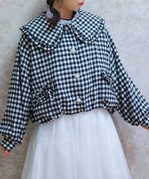 axes femme POETIQUE | ビッグ衿バルーン起毛ブルゾン(その他アウター)