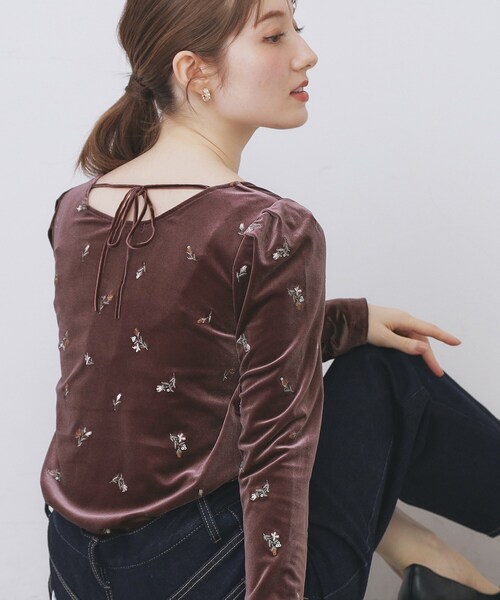 トップス Maetaka スラブシアークルーネックトップス（Tシャツ/カットソー）｜select