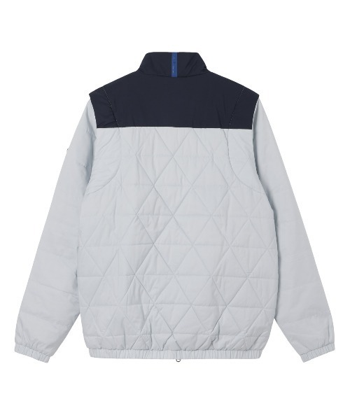 le coq sportif GOLF(ルコックスポルティフゴルフ)の「【le coq sportif GOLF】撥水/防風/保温中綿2WAYブルゾン【袖取り外し可能】 ゴルフウェア(ブルゾン・メンズ・ベージュ/ネイビー/ブルー/グレー・S/M/L/XL/3L)」の5枚目の写真