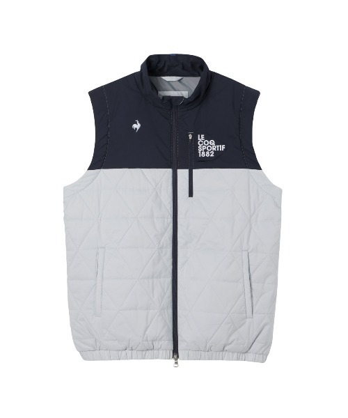 le coq sportif GOLF(ルコックスポルティフゴルフ)の「【le coq sportif GOLF】撥水/防風/保温中綿2WAYブルゾン【袖取り外し可能】 ゴルフウェア(ブルゾン・メンズ・ベージュ/ネイビー/ブルー/グレー・S/M/L/XL/3L)」の6枚目の写真