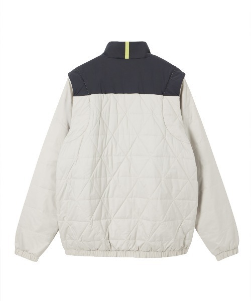 le coq sportif GOLF(ルコックスポルティフゴルフ)の「【le coq sportif GOLF】撥水/防風/保温中綿2WAYブルゾン【袖取り外し可能】 ゴルフウェア(ブルゾン・メンズ・ベージュ/ネイビー/ブルー/グレー・S/M/L/XL/3L)」の8枚目の写真