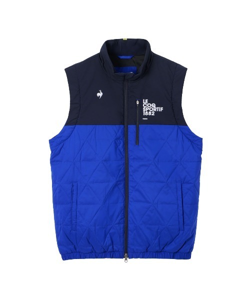 le coq sportif GOLF(ルコックスポルティフゴルフ)の「【le coq sportif GOLF】撥水/防風/保温中綿2WAYブルゾン【袖取り外し可能】 ゴルフウェア(ブルゾン・メンズ・ベージュ/ネイビー/ブルー/グレー・S/M/L/XL/3L)」の17枚目の写真