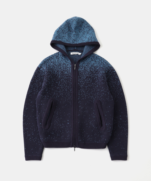 セール】PARANOID / パラノイド GRADATION ZIP KNIT HOODIE YUKIY