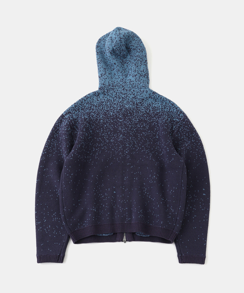 セール】PARANOID / パラノイド GRADATION ZIP KNIT HOODIE YUKIY
