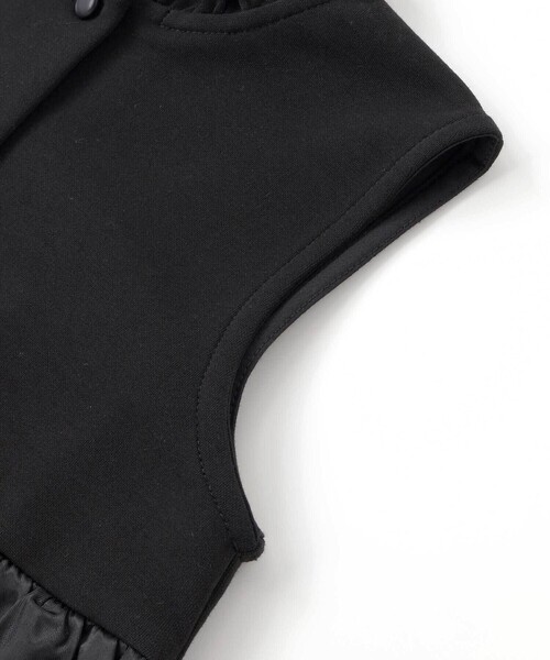 BeBe Petits Pois Vert（ベベプチポワヴェール）の「ドット切り替えバルーンジレ+ポンチパンツセットアップ（セットアップ・キッズ・ブラック/ネイビー・150cm/120cm/140cm/110cm/130cm）」の15枚目の写真