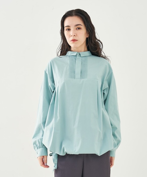 collex(コレックス)の「前後2WAYプルオーバーブラウス(シャツ/ブラウス・レディース・ブルー/チャコールグレー/アイボリー・フリー)」の3枚目の写真