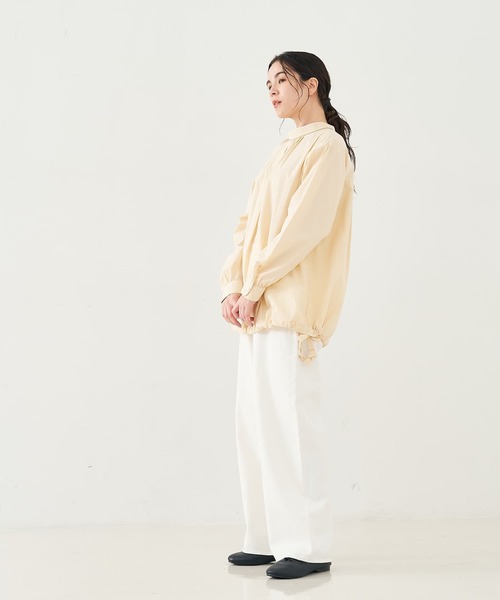 collex(コレックス)の「前後2WAYプルオーバーブラウス(シャツ/ブラウス・レディース・ブルー/チャコールグレー/アイボリー・フリー)」の5枚目の写真