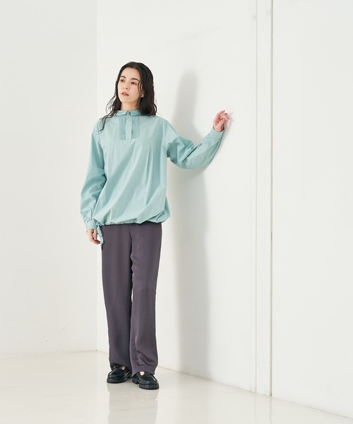 collex(コレックス)の「前後2WAYプルオーバーブラウス(シャツ/ブラウス・レディース・ブルー/チャコールグレー/アイボリー・フリー)」の9枚目の写真