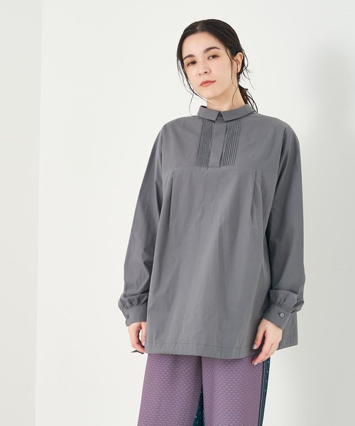 collex(コレックス)の「前後2WAYプルオーバーブラウス(シャツ/ブラウス・レディース・ブルー/チャコールグレー/アイボリー・フリー)」の19枚目の写真