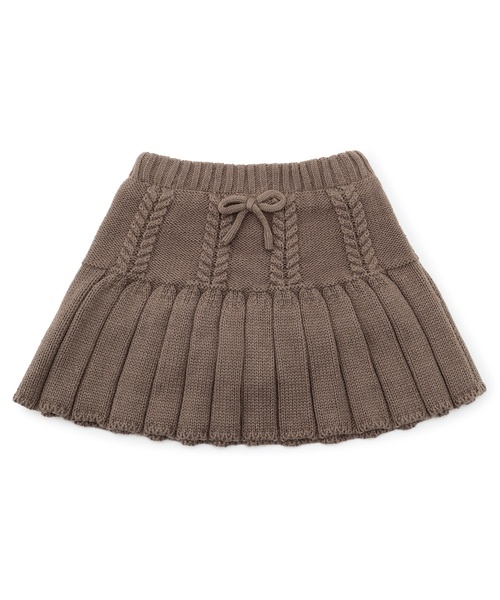 petit main（プティマイン）の「ニットプリーツスカート（スカート・キッズ・ブルー/アイボリー/ピンク/モカ・M(100-110cm)/S(80-90cm)/L(120-130cm)）」の9枚目の写真