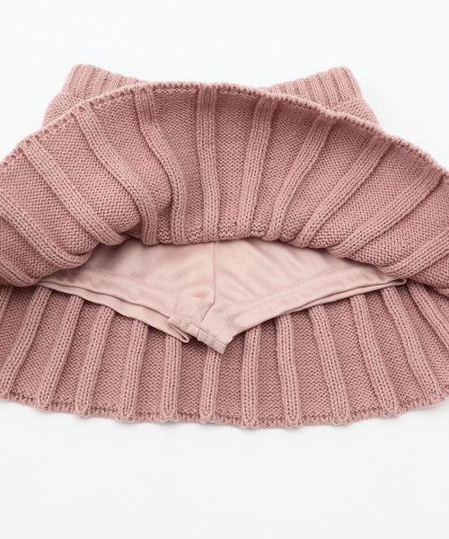 petit main（プティマイン）の「ニットプリーツスカート（スカート・キッズ・ブルー/アイボリー/ピンク/モカ・M(100-110cm)/S(80-90cm)/L(120-130cm)）」の14枚目の写真