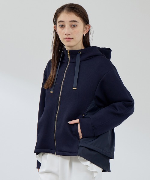 セール】カルゼダンボール異素材切替パーカー（その他アウター