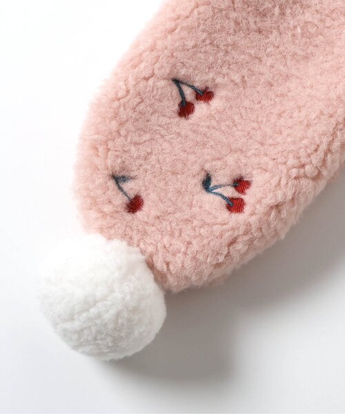 apres les cours（アプレレクール）の「ハート・さくらんぼボアマフラー（マフラー・キッズ・アイボリー/ピンク・140/120）」の12枚目の写真