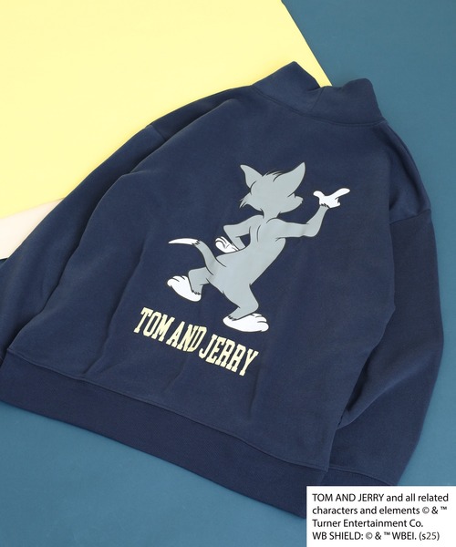 FUNALIVE(ファンアライブ)の「TOM&JERRY 裏起毛ハイネックトレーナー トム&ジェリー(スウェット・メンズ・グレイッシュベージュ/ヘザーチャコール/チャコール/キャメル/杢グレー/ダークグリーン/ネイビー/オートミール・XL/L/M)」の1枚目の写真