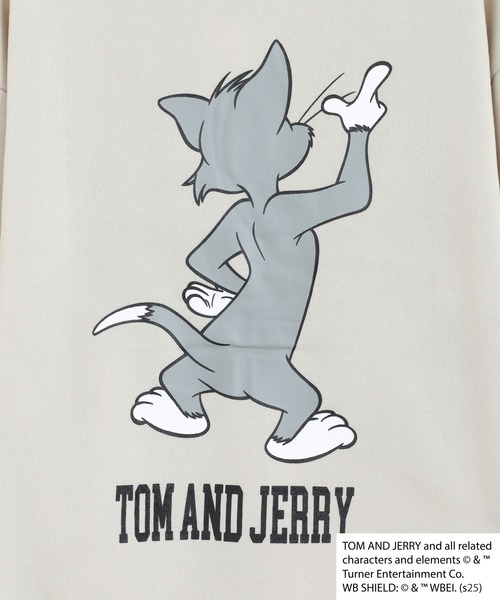 FUNALIVE(ファンアライブ)の「TOM&JERRY 裏起毛ハイネックトレーナー トム&ジェリー(スウェット・メンズ・グレイッシュベージュ/ヘザーチャコール/チャコール/キャメル/杢グレー/ダークグリーン/ネイビー/オートミール・XL/L/M)」の14枚目の写真