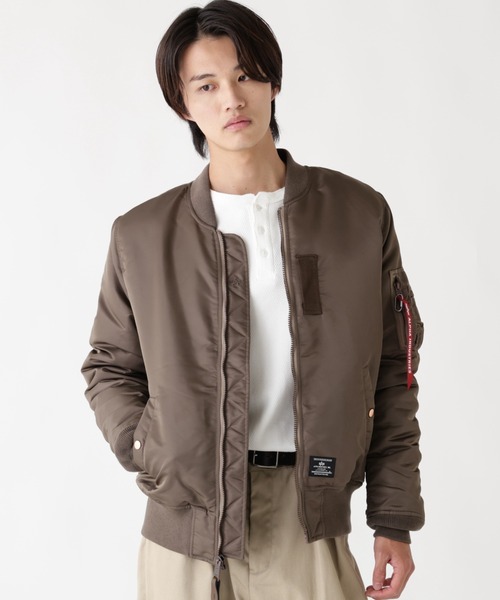 Alpha Industries（アルファインダストリーズ）の「Alpha Industries/アルファインダストリーズ/MA-1 MOD FLIGHT JACKET/エムエーワン フライトジャケット（MA-1・メンズ・その他2/ブラウン/その他10/ブラック・L/M/2XL/XL）」の3枚目の写真