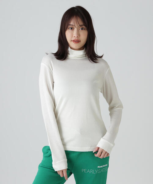 セール】【PEARLY GATES】スーパーファインウール長袖タートルネック