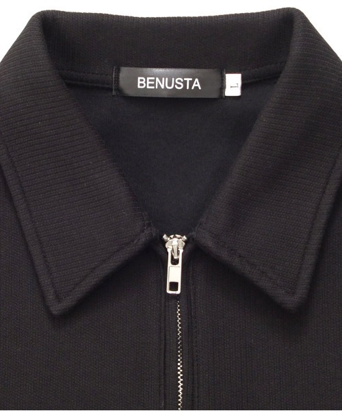 BENUSTA(ベヌスタ)の「『BENUSTA /ベヌスタ』ハーフジップトレーナー【GC】(スウェット・メンズ・グレー/ブラック・XL/L)」の6枚目の写真
