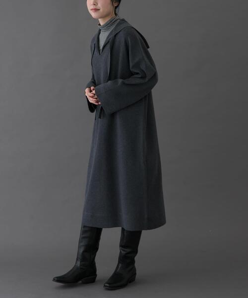 セール】FORK&SPOON セーラーカラーニットワンピース（ワンピース