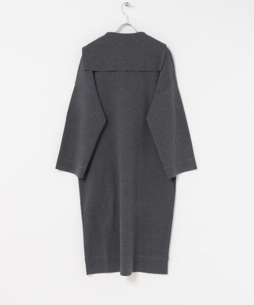 FORK&SPOON(フォークアンドスプーン)の「FORK&SPOON セーラーカラーニットワンピース(ワンピース・レディース・チャコールグレー/ネイビー・1)」の14枚目の写真