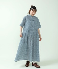 LIBERTY FABRICS】Botanical Language柄ワンピース（ワンピース