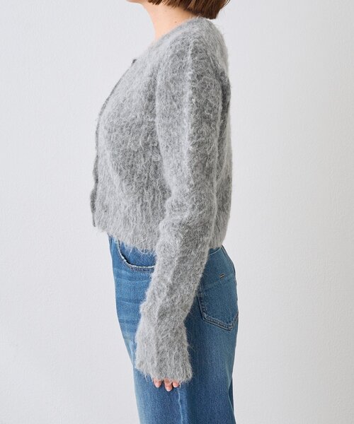 RIVE DROITE(リヴドロワ)の「【ふんわり柔らか】ヘアリーショートカーディガン(カーディガン/ボレロ・レディース・グレー/ブルー・FREE)」の13枚目の写真