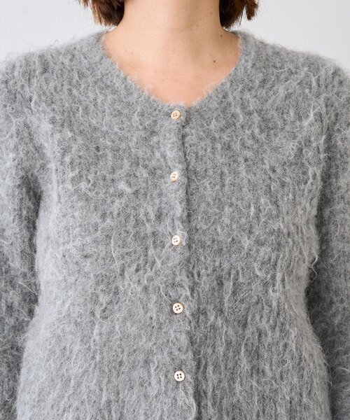 RIVE DROITE(リヴドロワ)の「【ふんわり柔らか】ヘアリーショートカーディガン(カーディガン/ボレロ・レディース・グレー/ブルー・FREE)」の15枚目の写真