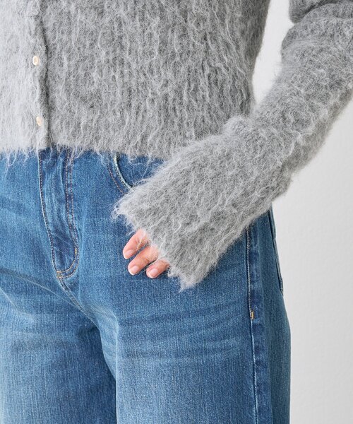 RIVE DROITE(リヴドロワ)の「【ふんわり柔らか】ヘアリーショートカーディガン(カーディガン/ボレロ・レディース・グレー/ブルー・FREE)」の16枚目の写真