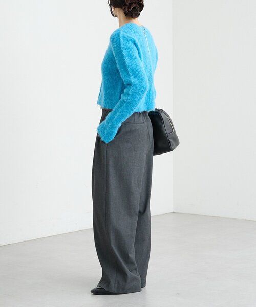 RIVE DROITE(リヴドロワ)の「【ふんわり柔らか】ヘアリーショートカーディガン(カーディガン/ボレロ・レディース・グレー/ブルー・FREE)」の21枚目の写真