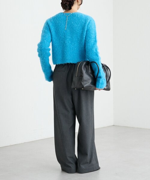 RIVE DROITE(リヴドロワ)の「【ふんわり柔らか】ヘアリーショートカーディガン(カーディガン/ボレロ・レディース・グレー/ブルー・FREE)」の22枚目の写真