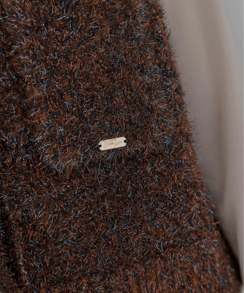 Eimee Law（エイミーロウ）の「キラキラニットショートベスト（ベスト・レディース・ブラック/ブラウン/ピンク・FREE）」の13枚目の写真