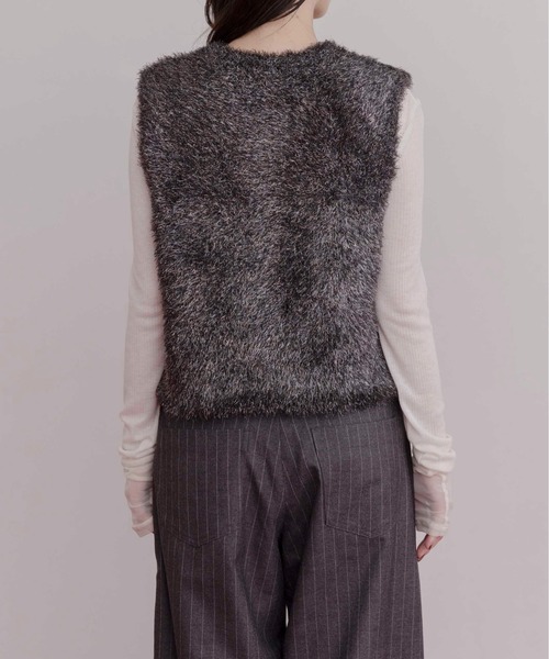 キラキラニットショートベスト（ベスト）｜Eimee Law（エイミーロウ