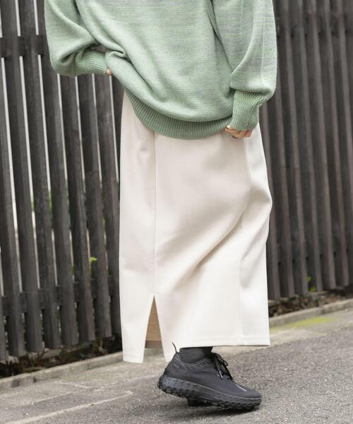 EKAL(エカル)の「ウォームドジャージスカート(スカート・レディース・ブラック/ブラウン/アイボリー・ONE)」の7枚目の写真