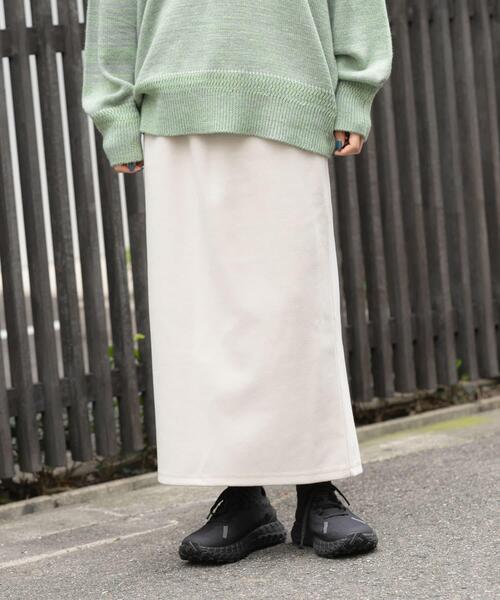 EKAL(エカル)の「ウォームドジャージスカート(スカート・レディース・ブラック/ブラウン/アイボリー・ONE)」の8枚目の写真