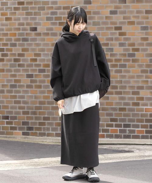 EKAL（エカル）の「ウォームドジャージスカート（スカート・レディース・ブラック/ブラウン/アイボリー・ONE）」の22枚目の写真