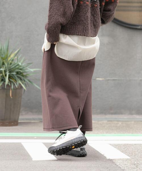 EKAL（エカル）の「ウォームドジャージスカート（スカート・レディース・ブラック/ブラウン/アイボリー・ONE）」の15枚目の写真