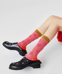 SANSeLF（サンセルフ）の「【SANSeLF】 ドットカラーブロックソックス saa25a156（ソックス/靴下・レディース）」