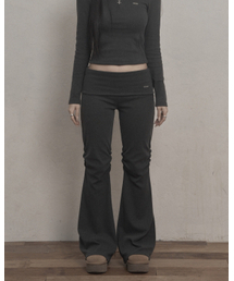 KHAKIPOINT | Vintage Bootcut pants (charcoal)(スウェットパンツ)