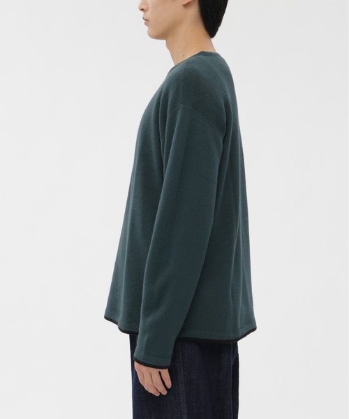 MHL.（エムエイチエル）の「PURE WOOL（ニット/セーター・メンズ・ブルー/ブラック・MEDIUM/LARGE）」の10枚目の写真