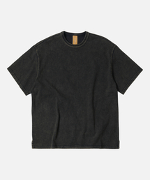 OG VINTAGE DYEING HALF TEE _ BLACK BROWN