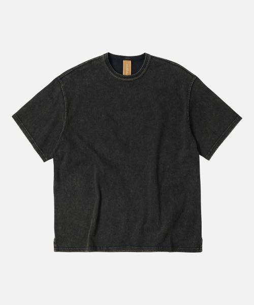 FRIZMWORKS(フリズムワークス)の「OG VINTAGE DYEING HALF TEE _ BLACK BROWN(Tシャツ/カットソー・メンズ・その他・SMALL/MEDIUM/LARGE/X-LARGE)」の1枚目の写真