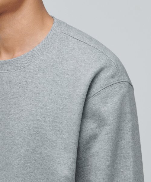 MUSINSA STANDARD（ムシンサスタンダード）の「起毛スウェットシャツ [ミディアムグレー]（スウェット・メンズ・その他・SMALL/MEDIUM/LARGE/X-LARGE/XX-LARGE/XXX-LARGE）」の5枚目の写真