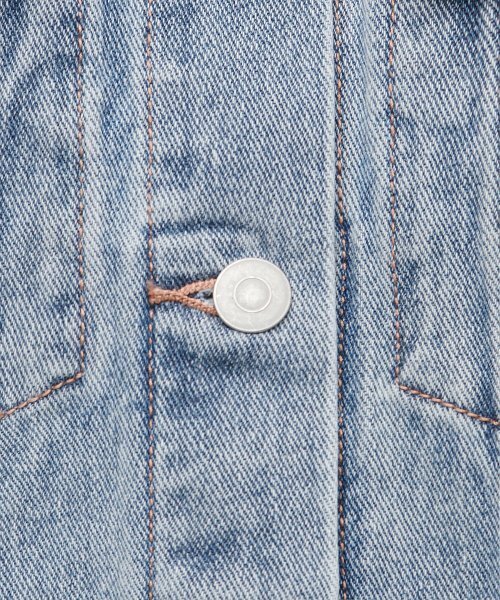 MUSINSA STANDARD WOMAN（ムシンサスタンダードウーマン）の「ウィメンズオーバーサイズデニムトラッカージャケット[ライトインディゴ]（デニムジャケット・レディース・その他・SMALL/MEDIUM）」の13枚目の写真